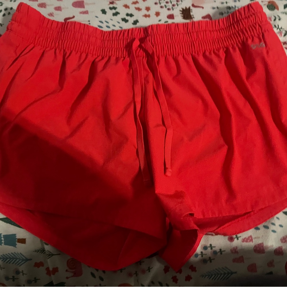 Women's Red Athletic Shorts